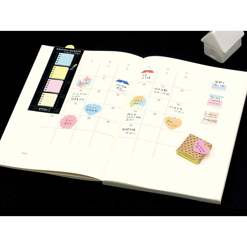 Midori Designphil Midori Square Type Sticky Note Ring (11266006) - 6.3" x 1.97" - Black - 1 Count - Image 2